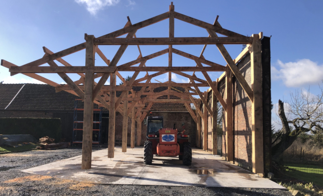 Réalisation d'un hangar , La Capelle, Habitat Thierache